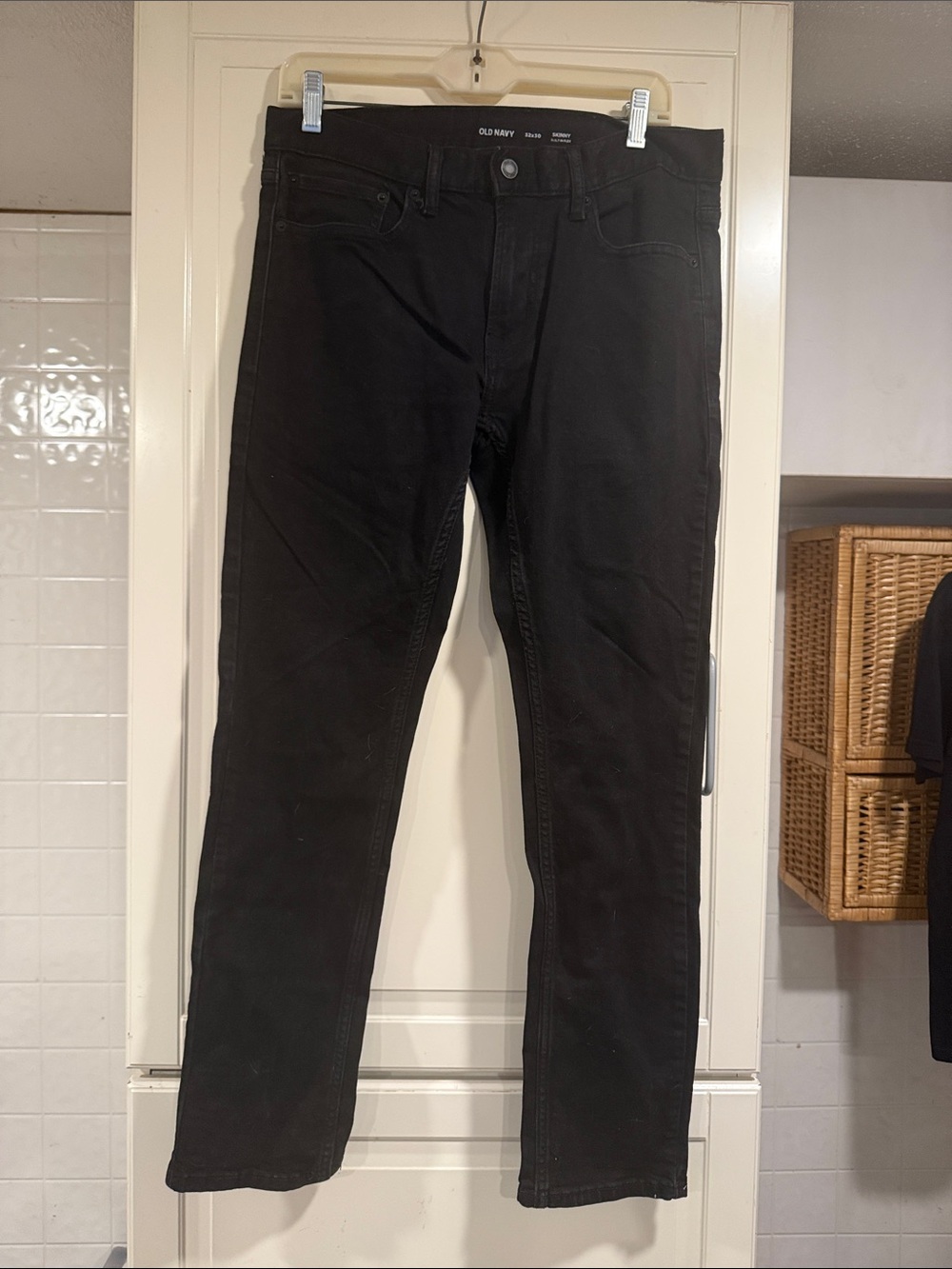 Old Navy Men’s Black Skinny Jeans size 32x30 7:28